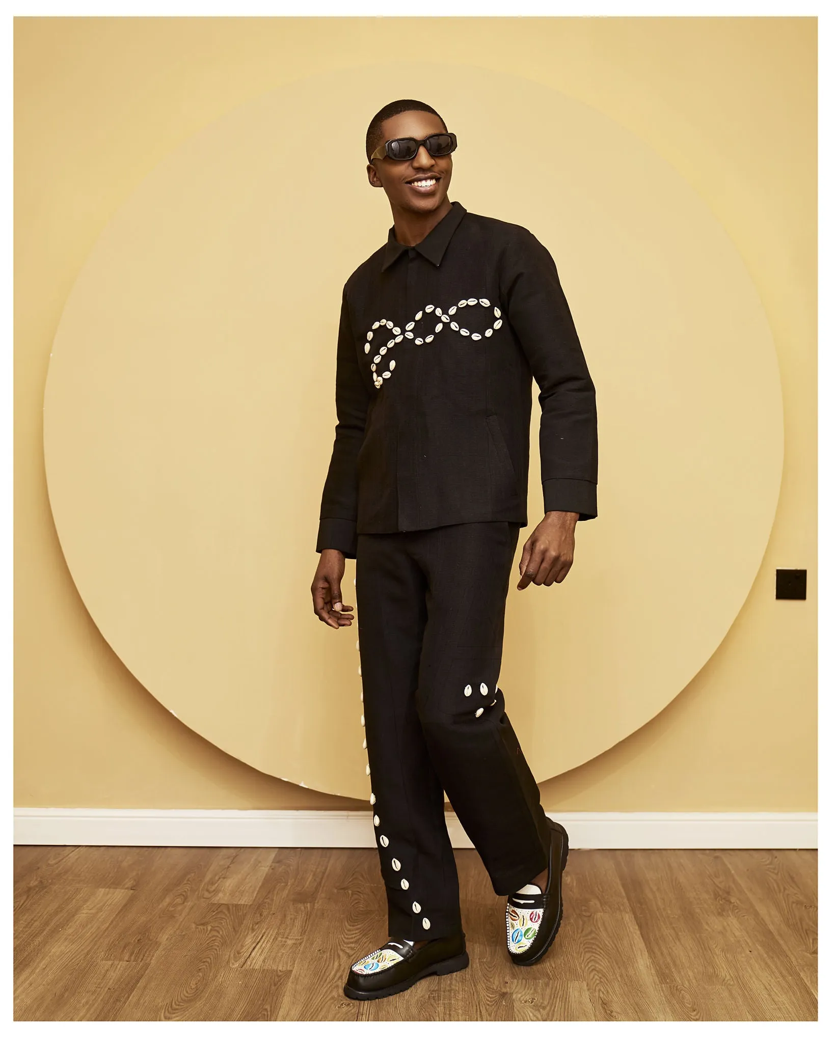 200 Legacy Set–Zipper Jacket and Wide-Leg Pants