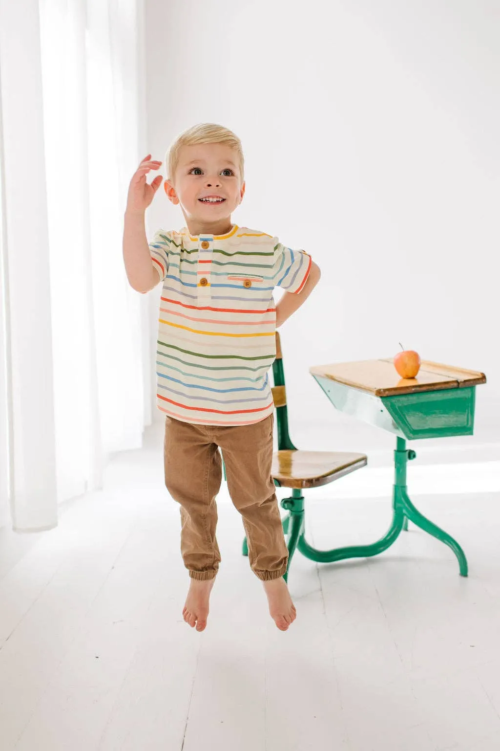 Alex Tee in Primary Stripe