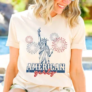 American Girly Statue of Liberty Tee
