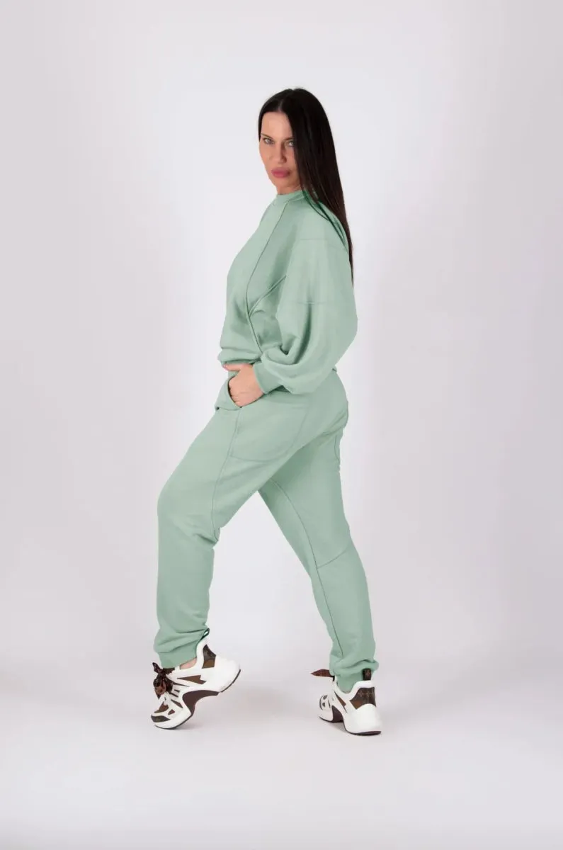 BEIGE WIDE TRACKSUIT AMALIA