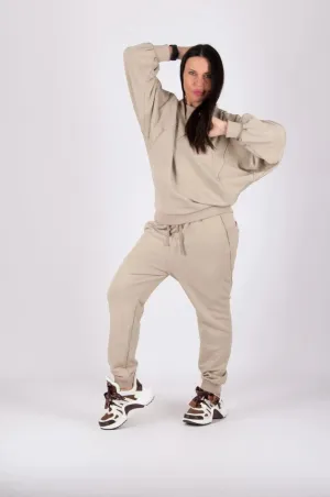 BEIGE WIDE TRACKSUIT AMALIA