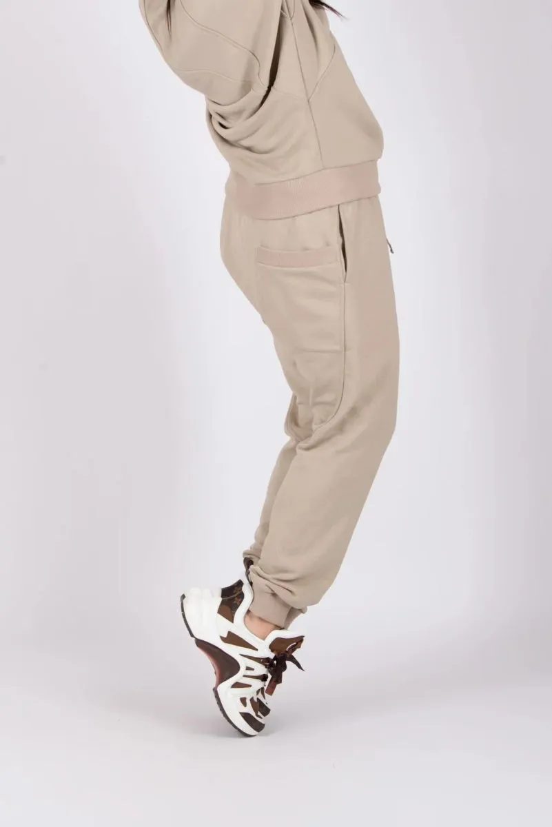 BEIGE WIDE TRACKSUIT AMALIA