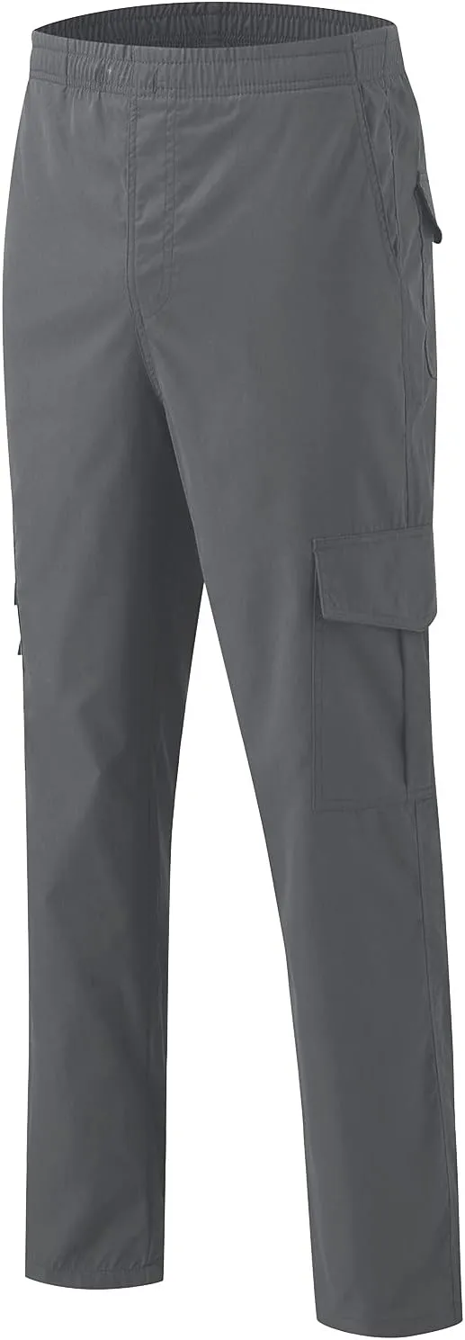 Cargo Pants for Men Relaxed Fit Gym Pants Men Joggers Sweatpants Slim Fit Workout Cotton Pants with Elastic Waistband