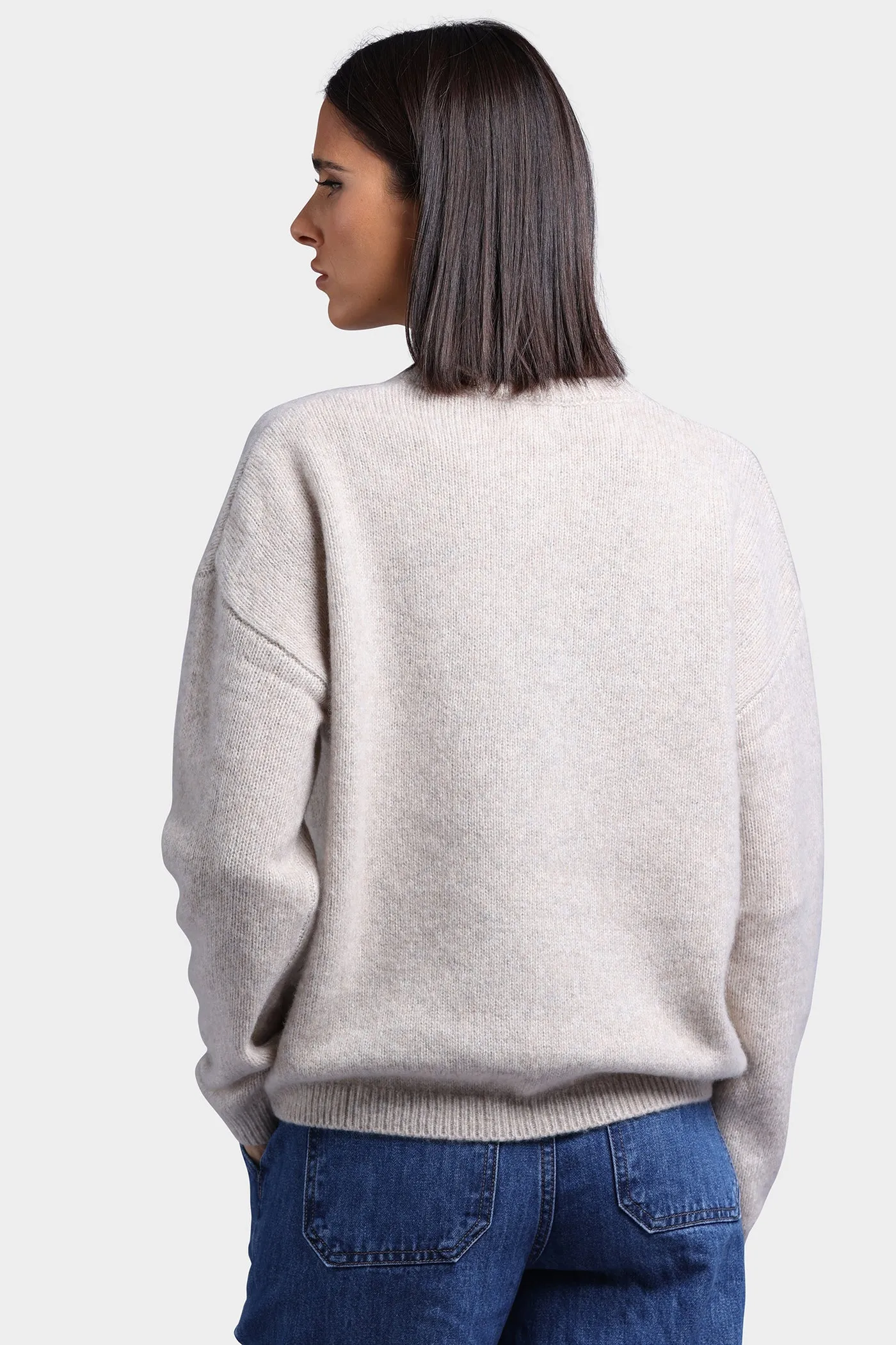 Cashmere 12GG V Neck Cardigan