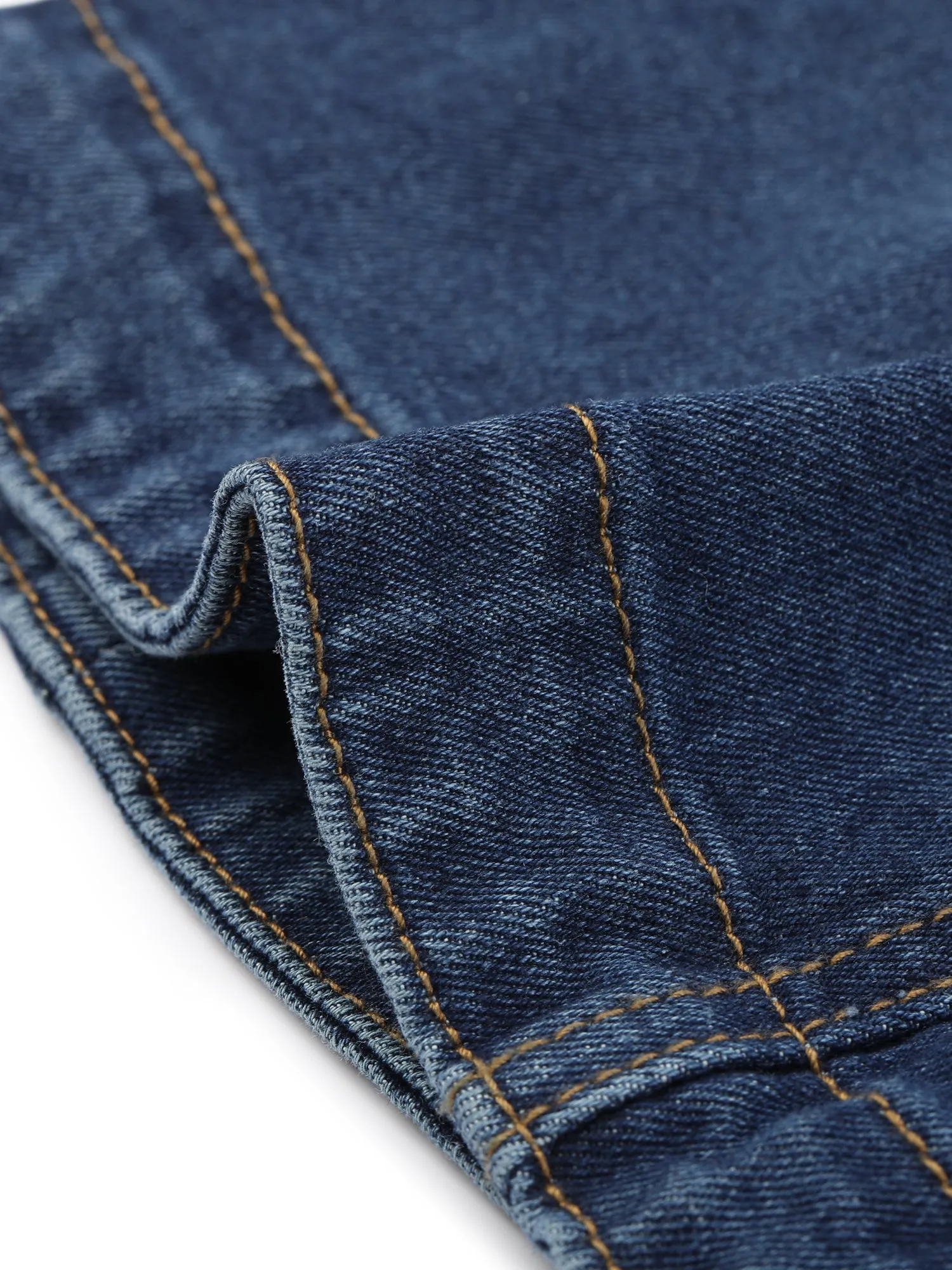 Casual Denim Turndown Collar Short Sleeves Crop Jean Jackets