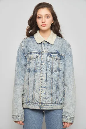 Chaqueta casual  azul bdg talla M 006