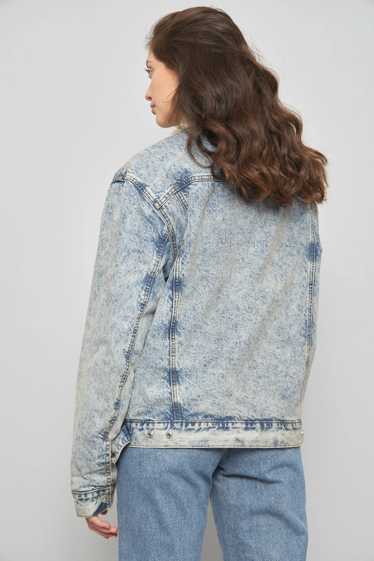 Chaqueta casual  azul bdg talla M 006