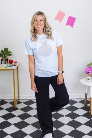 Checkered Apple Comfort Color Graphic Tee
