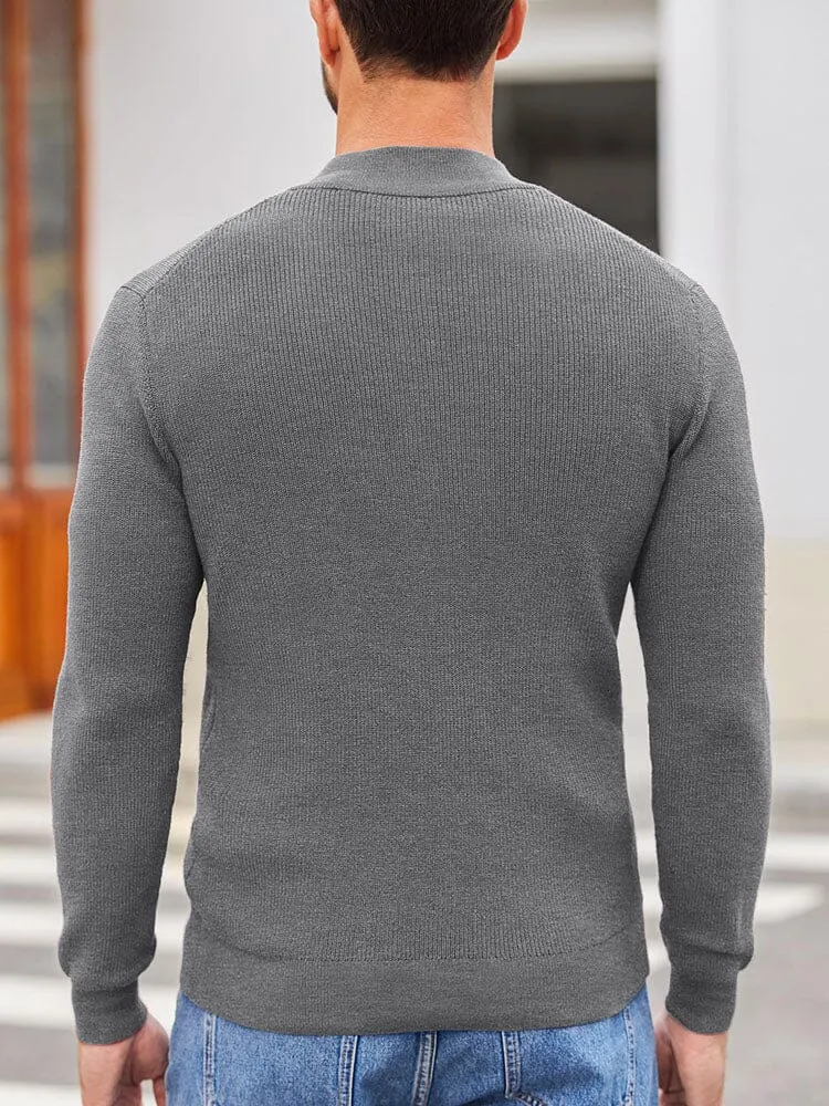 Classic Henley Collar Knit Sweater (US Only)
