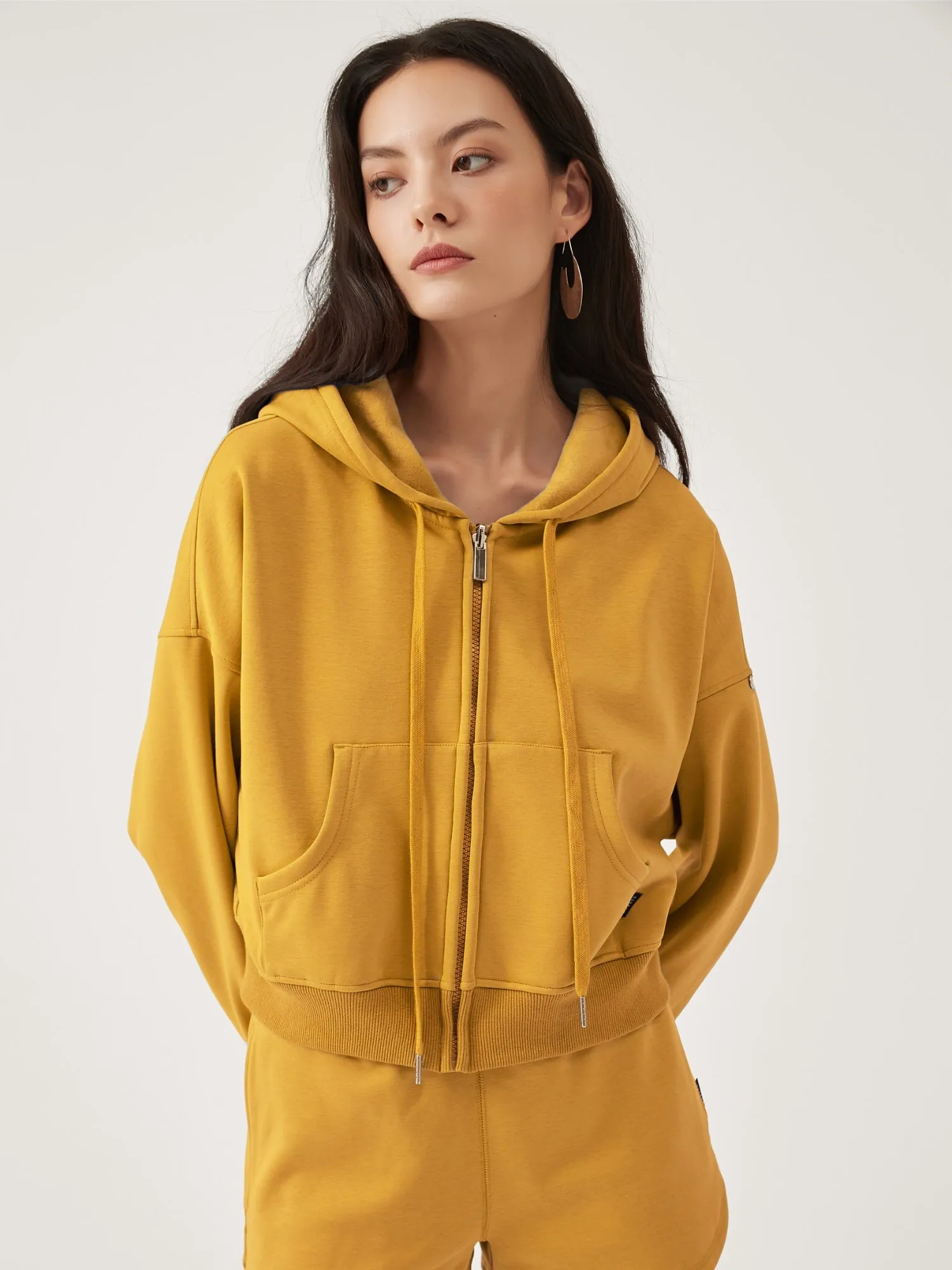 Cubby Zip Up Hoodie - Cropped & Reversible