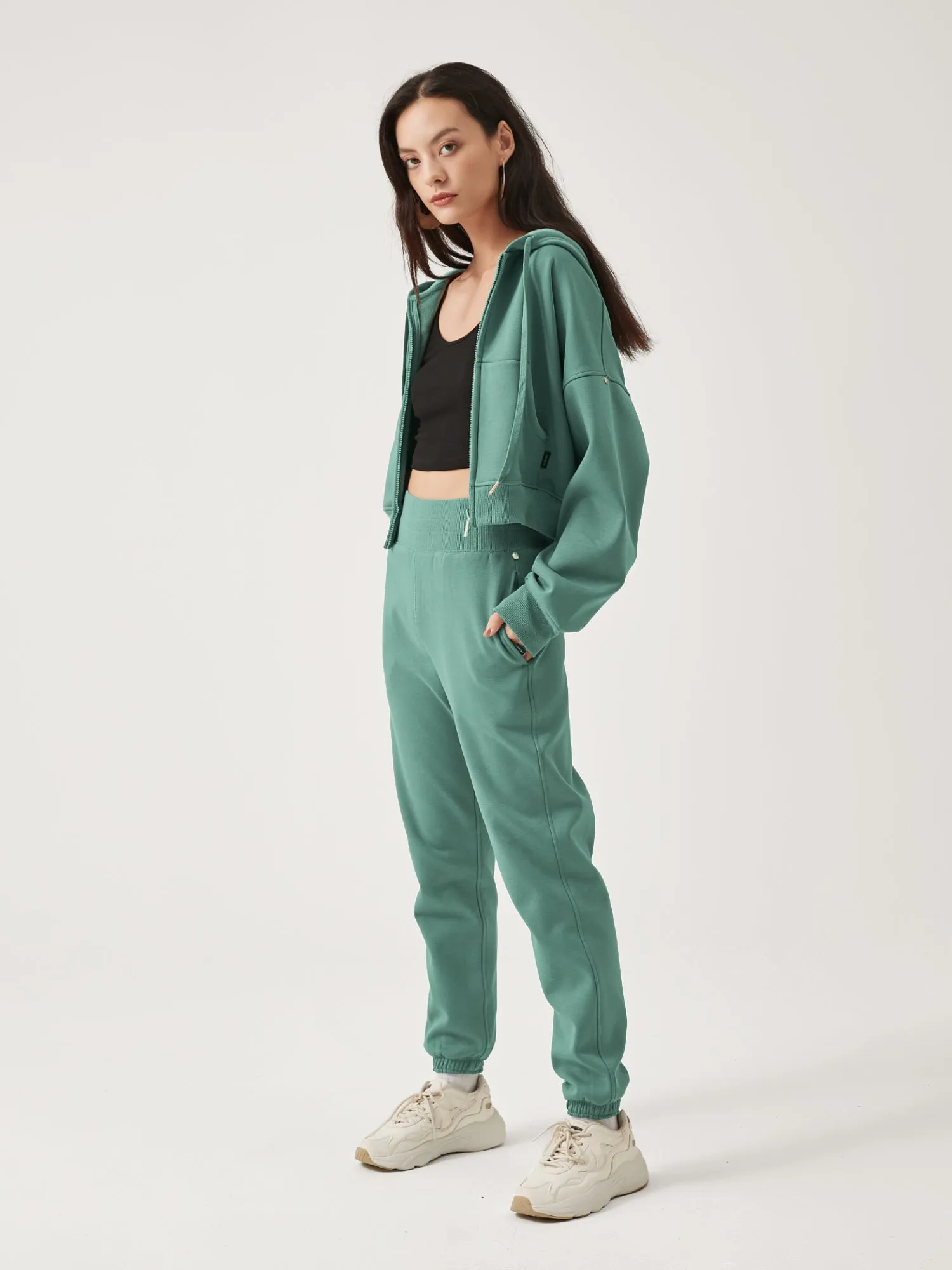 Cubby Zip Up Hoodie - Cropped & Reversible