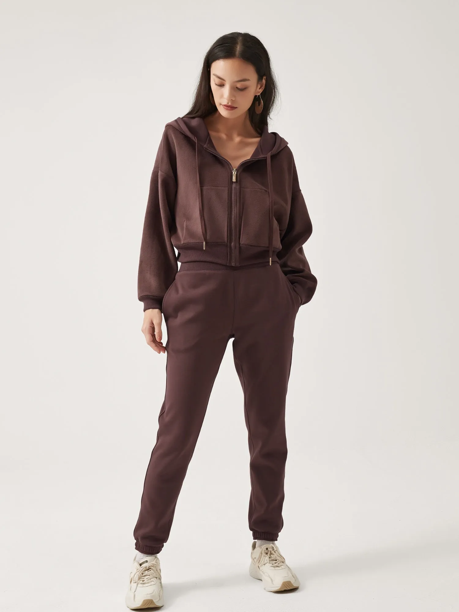 Cubby Zip Up Hoodie - Cropped & Reversible