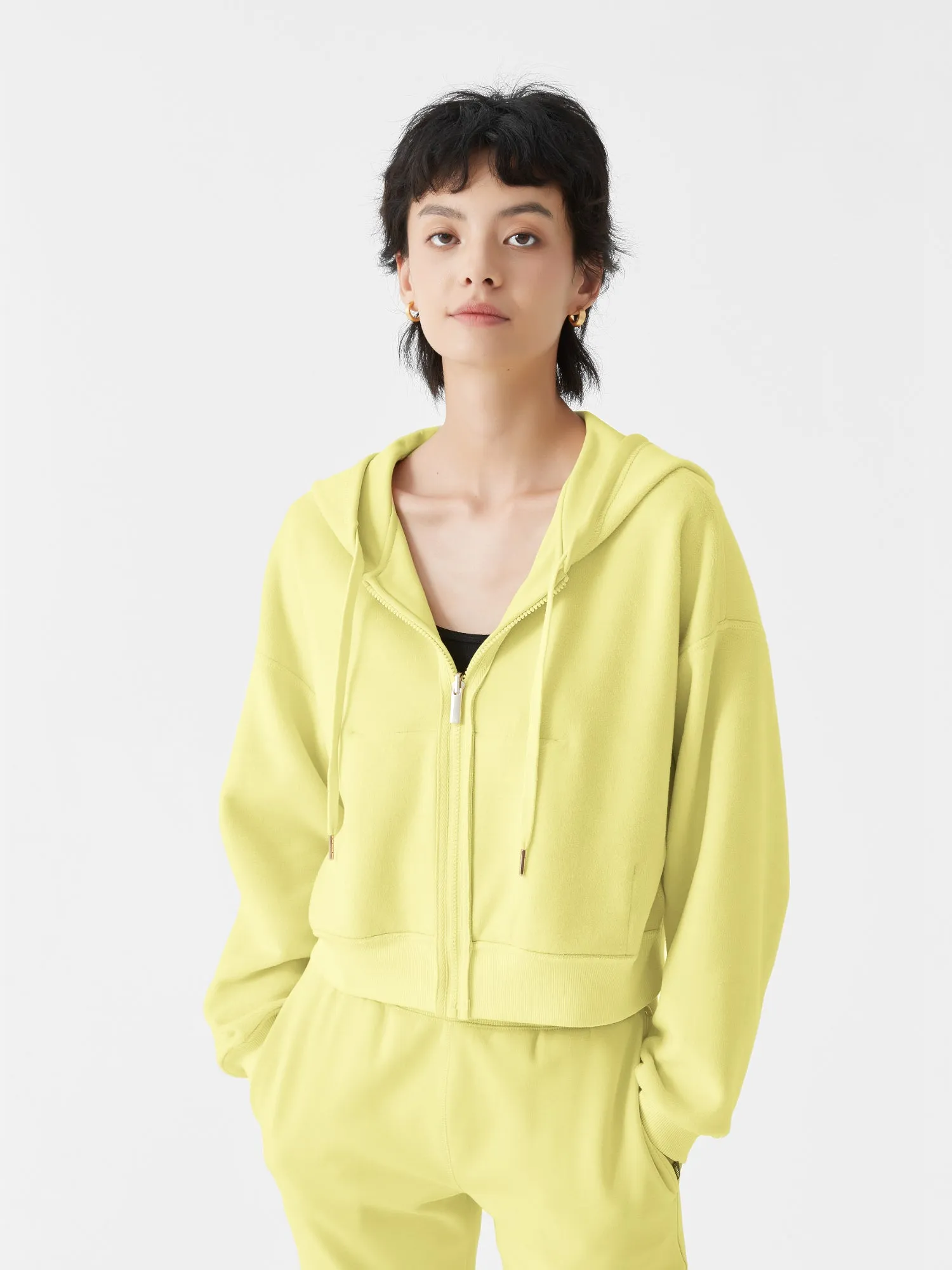 Cubby Zip Up Hoodie - Cropped & Reversible