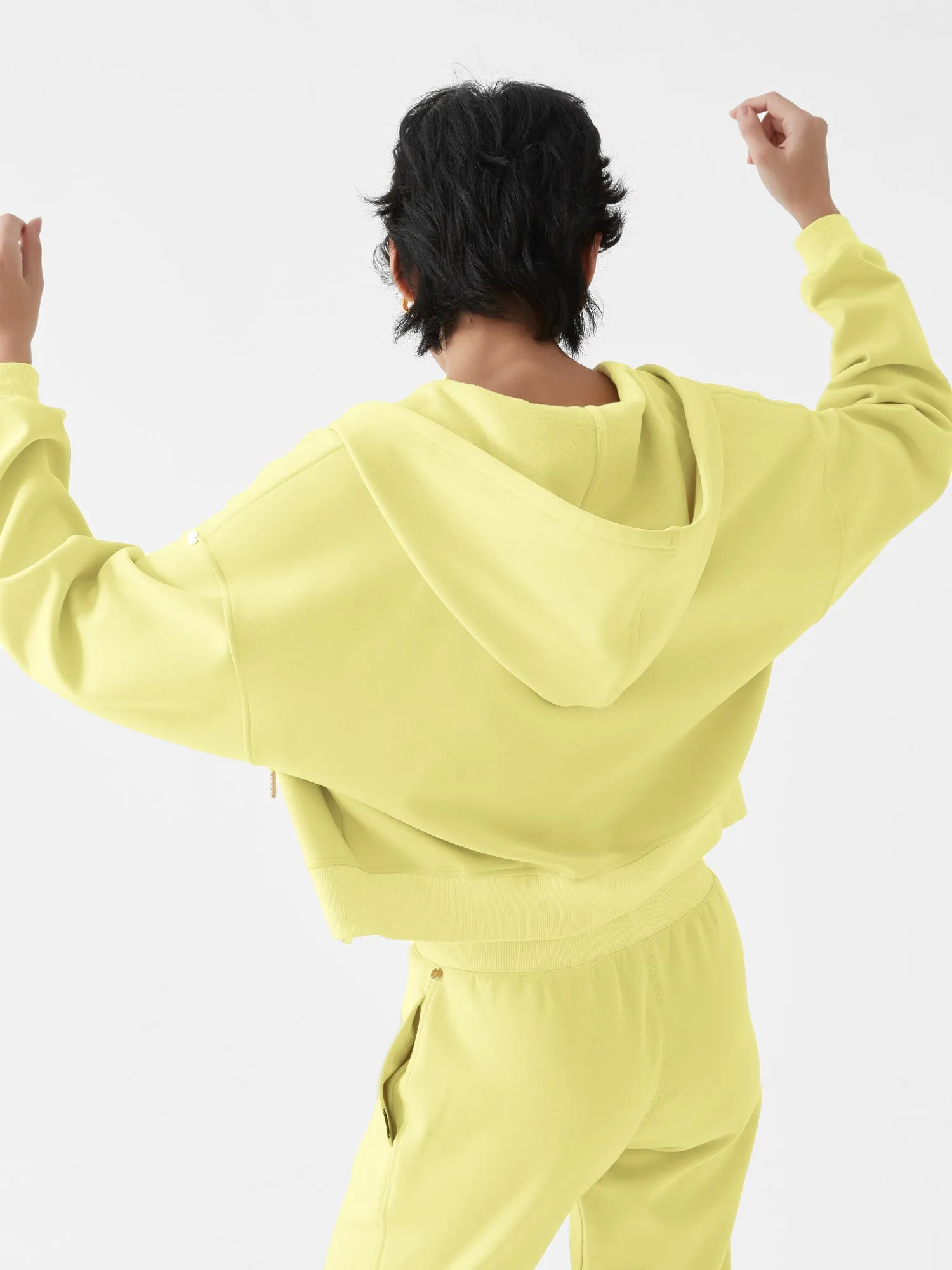 Cubby Zip Up Hoodie - Cropped & Reversible