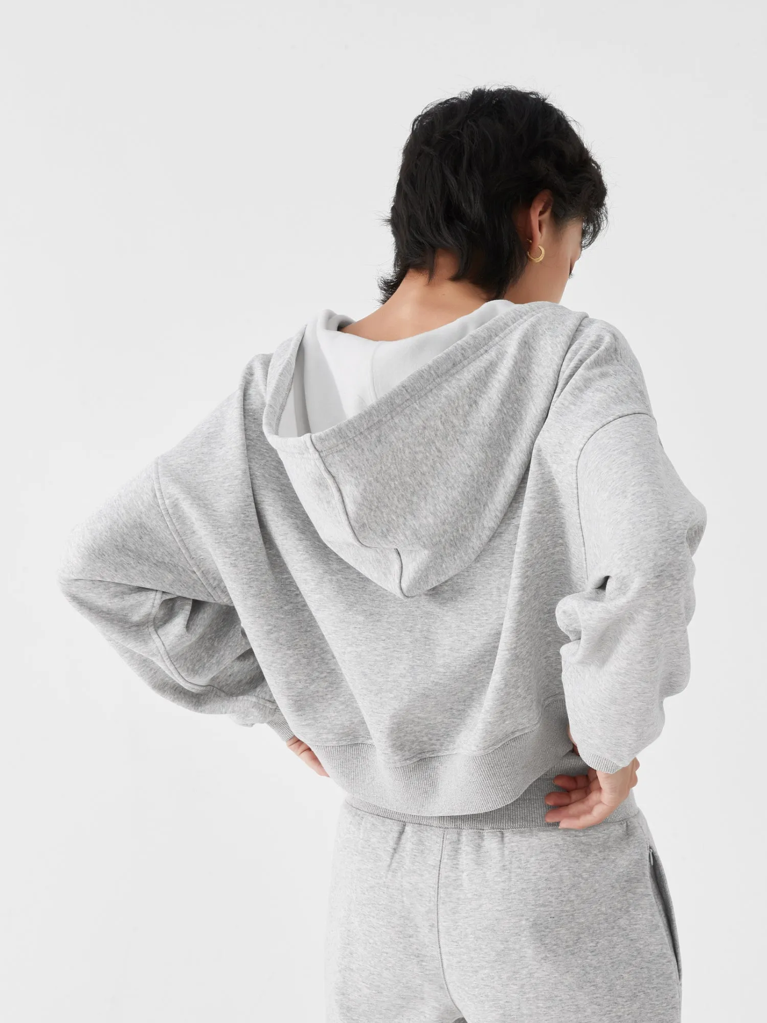 Cubby Zip Up Hoodie - Cropped & Reversible
