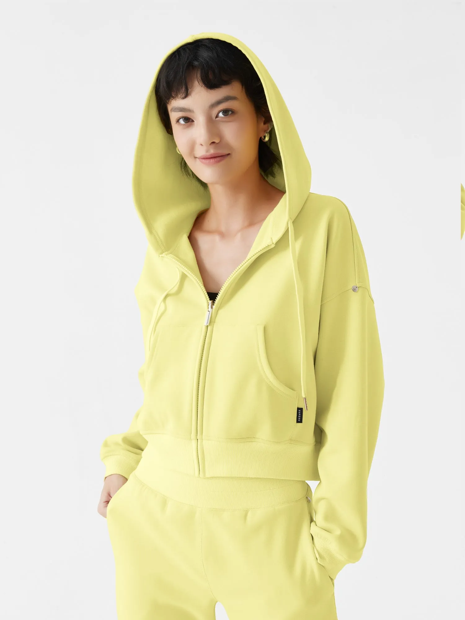 Cubby Zip Up Hoodie - Cropped & Reversible