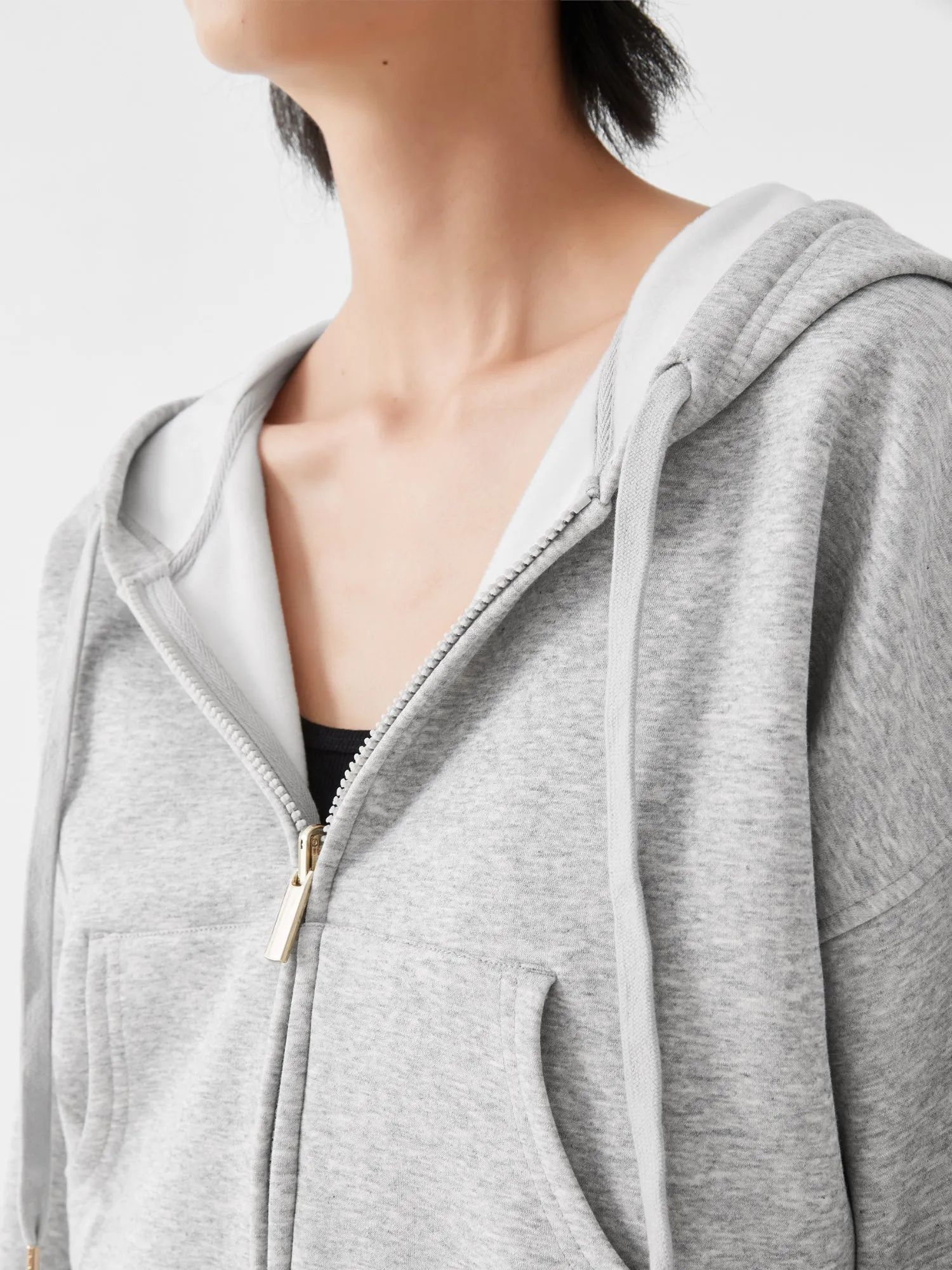Cubby Zip Up Hoodie - Cropped & Reversible