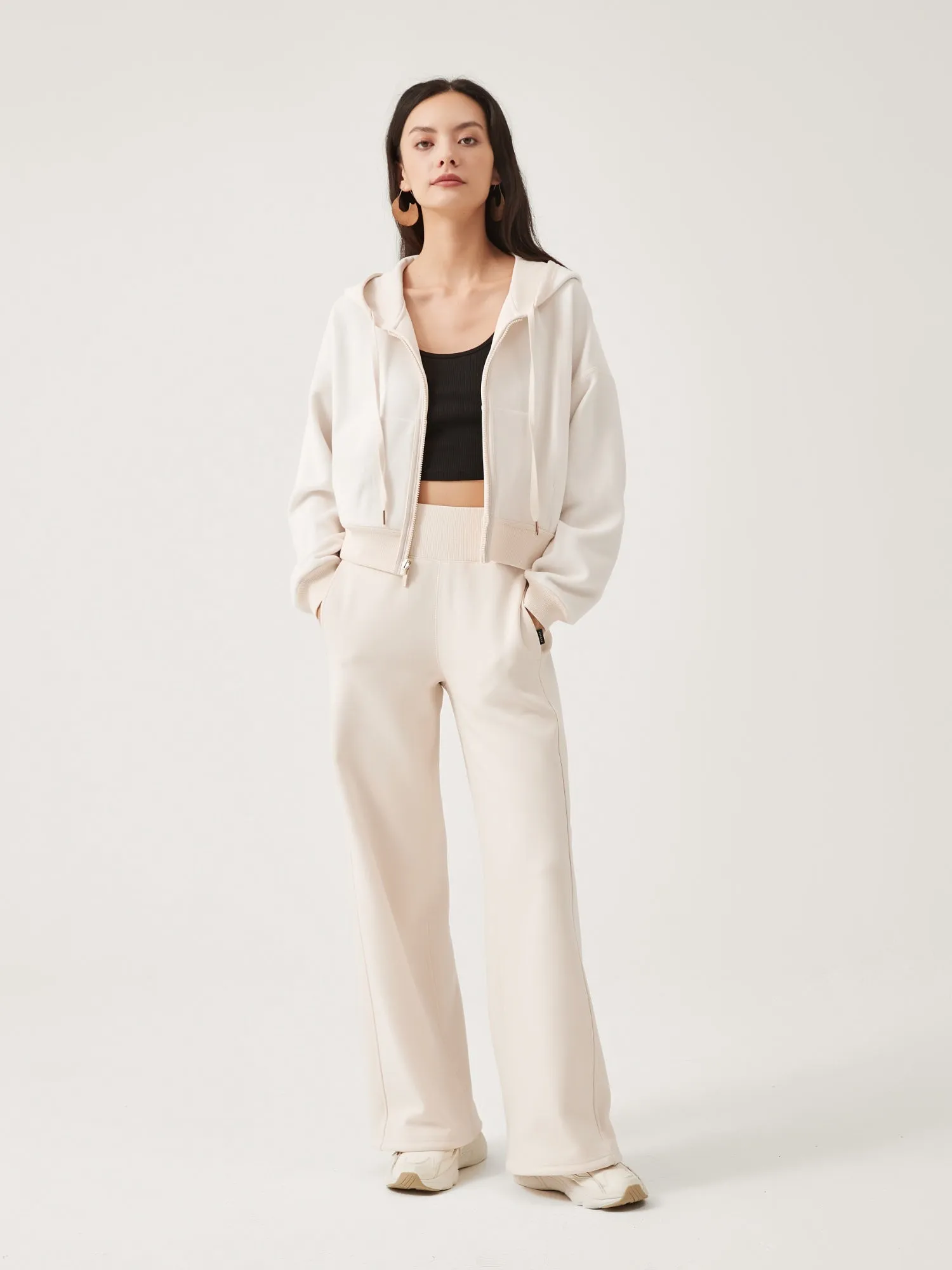 Cubby Zip Up Hoodie - Cropped & Reversible