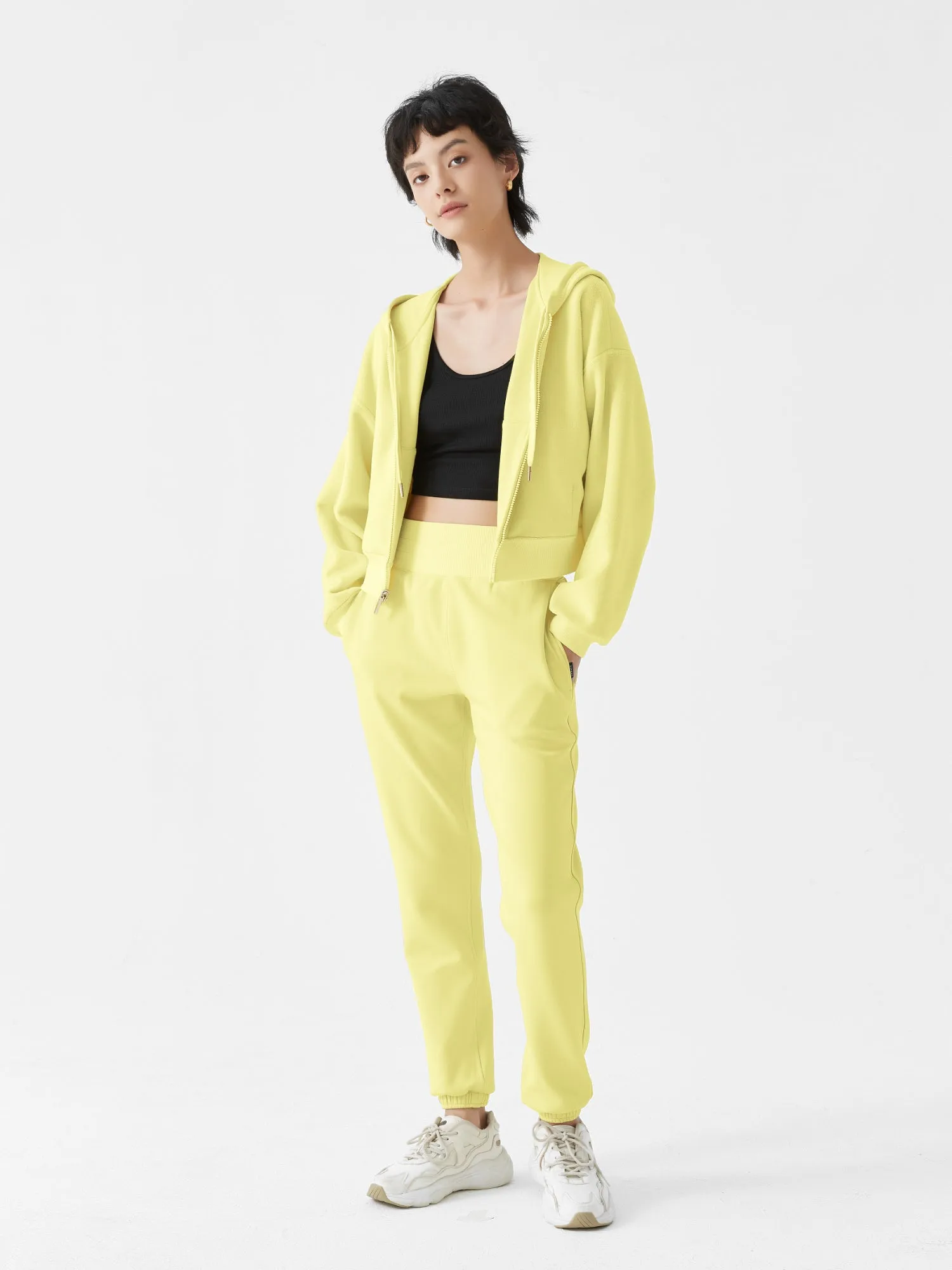 Cubby Zip Up Hoodie - Cropped & Reversible