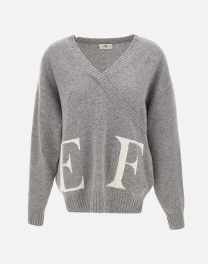 Daily Wool Blend Sweater in Mèlange Grey