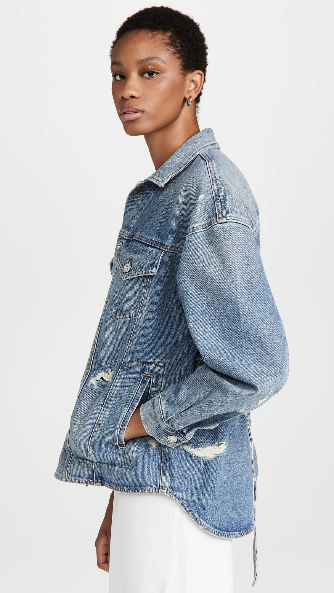 Dolly Tie-Waist Denim Jacket