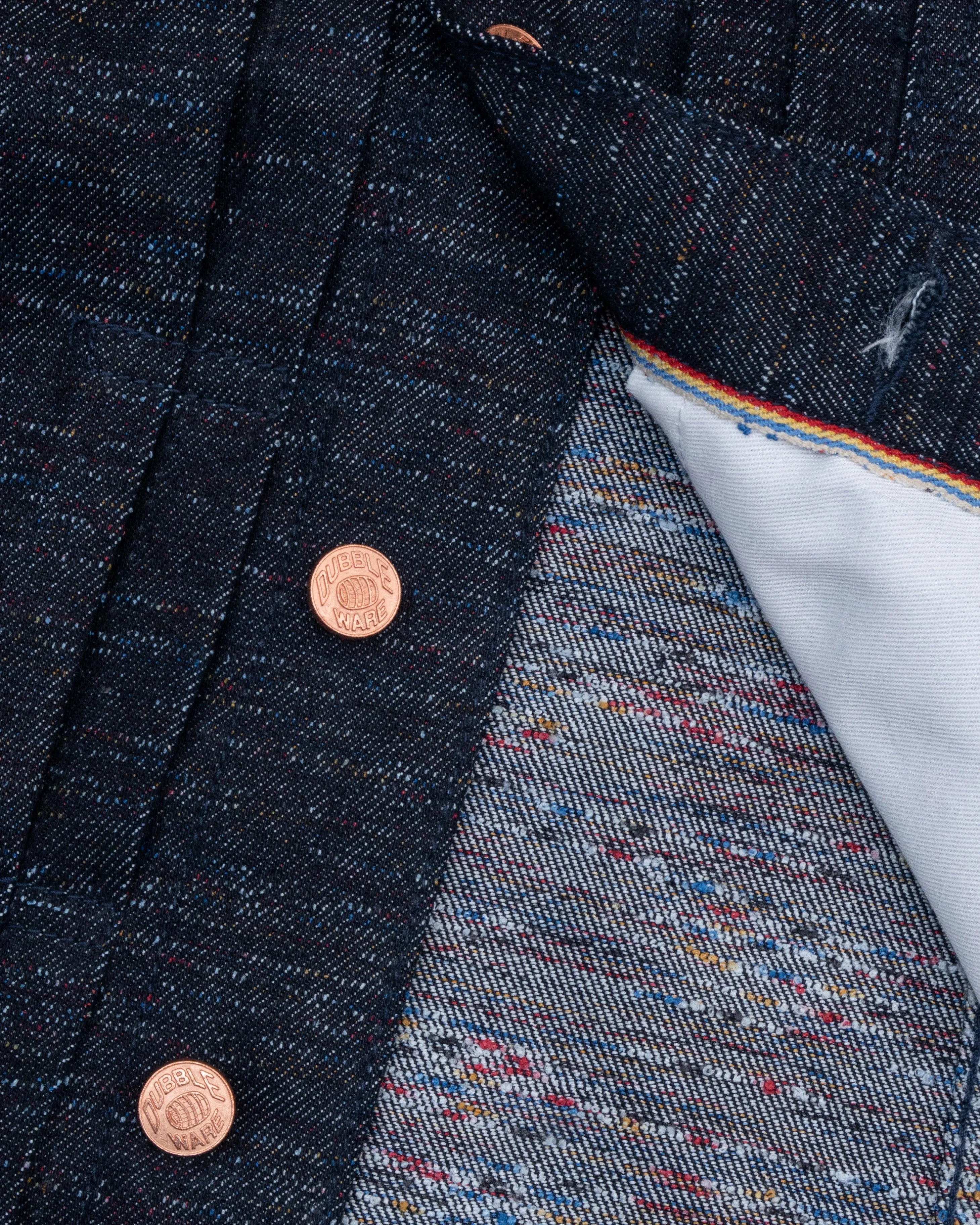 Dubbleware Nimes Rainbow Selvedge Type I Denim Jacket - Raw Indigo
