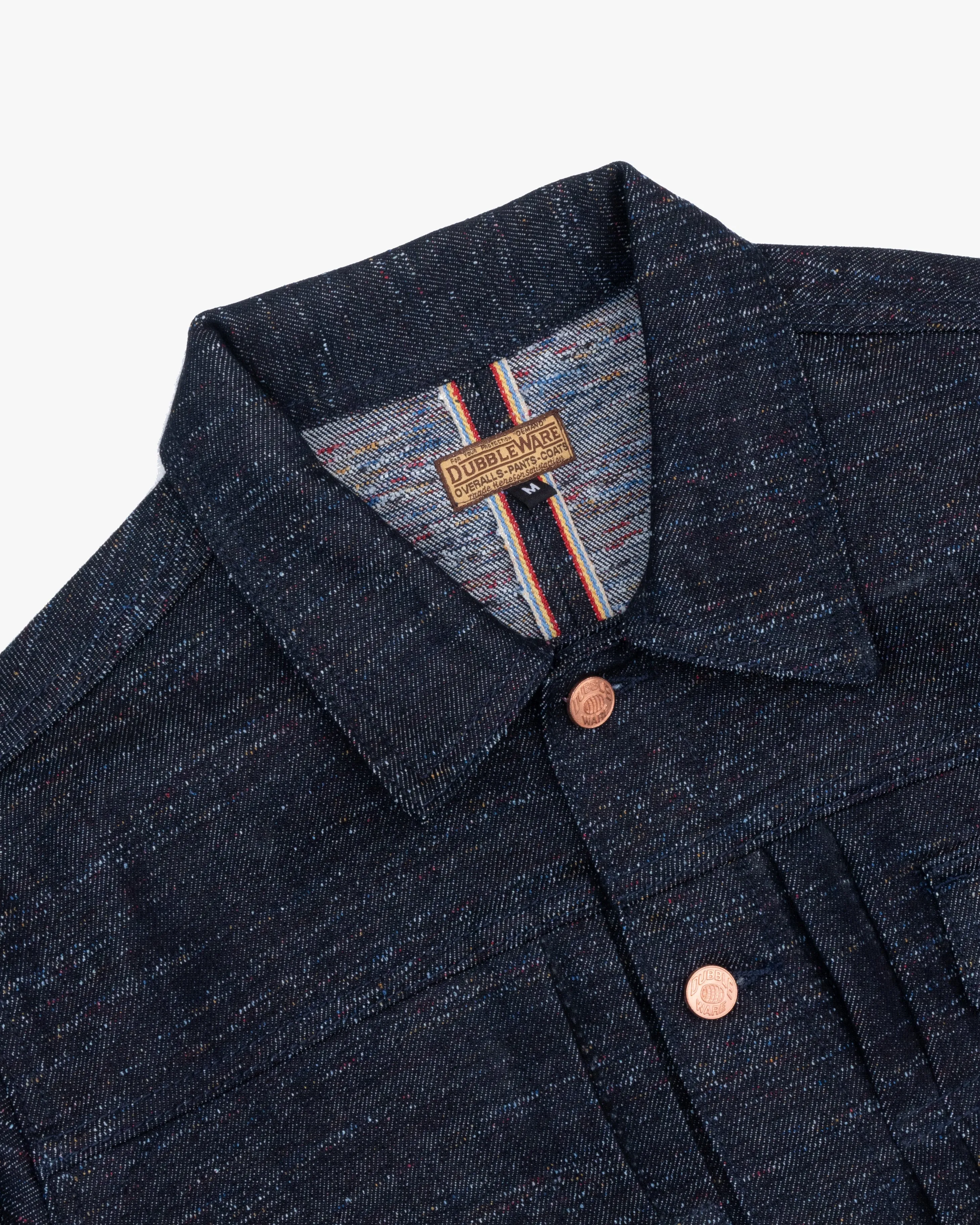 Dubbleware Nimes Rainbow Selvedge Type I Denim Jacket - Raw Indigo