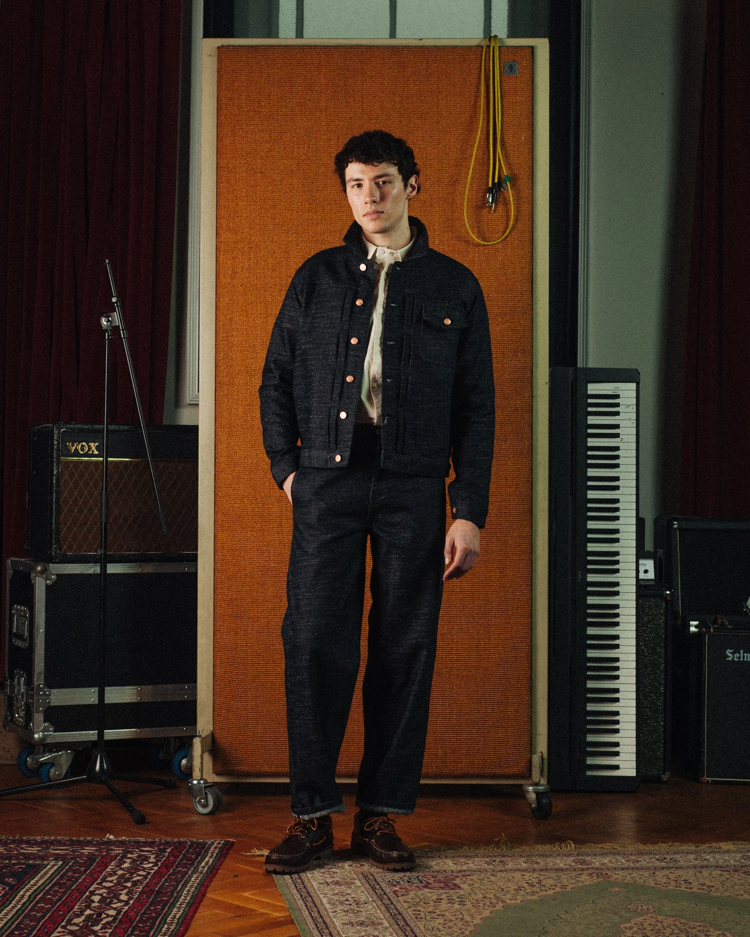 Dubbleware Nimes Rainbow Selvedge Type I Denim Jacket - Raw Indigo