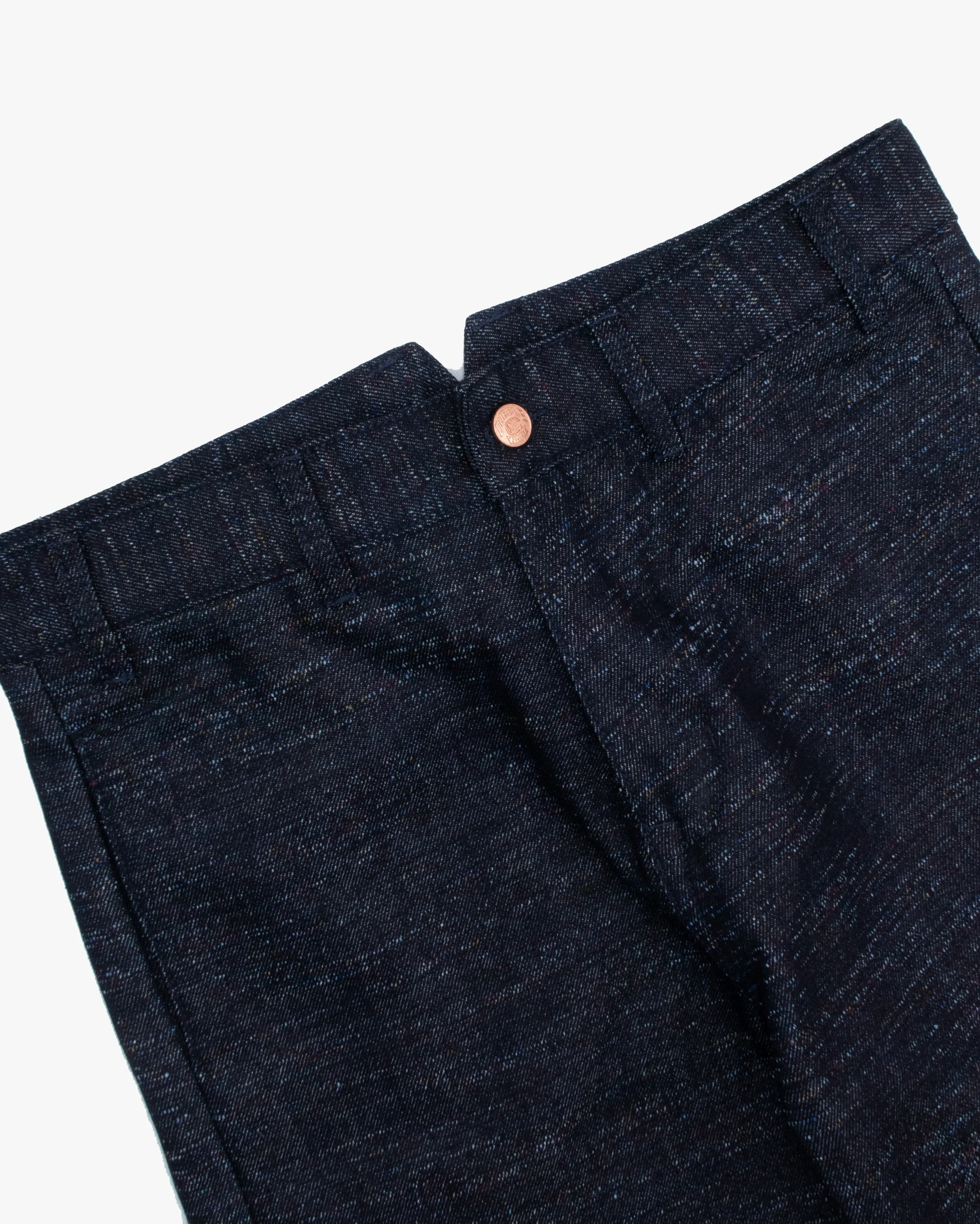 Dubbleware Rainbow Selvedge Straight Leg Denim Jeans - Raw Indigo