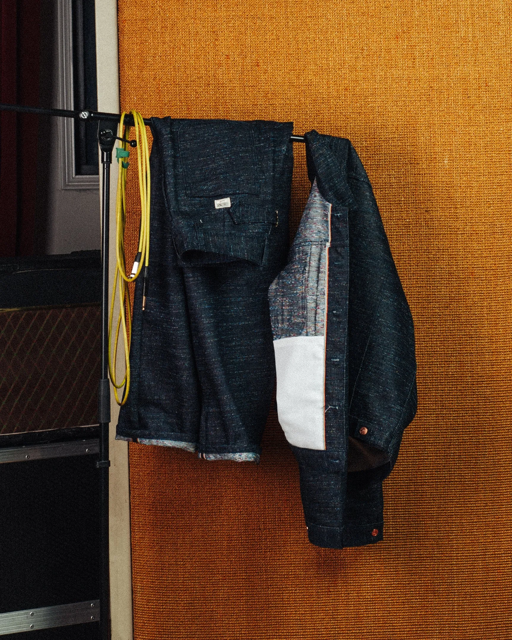 Dubbleware Rainbow Selvedge Straight Leg Denim Jeans - Raw Indigo