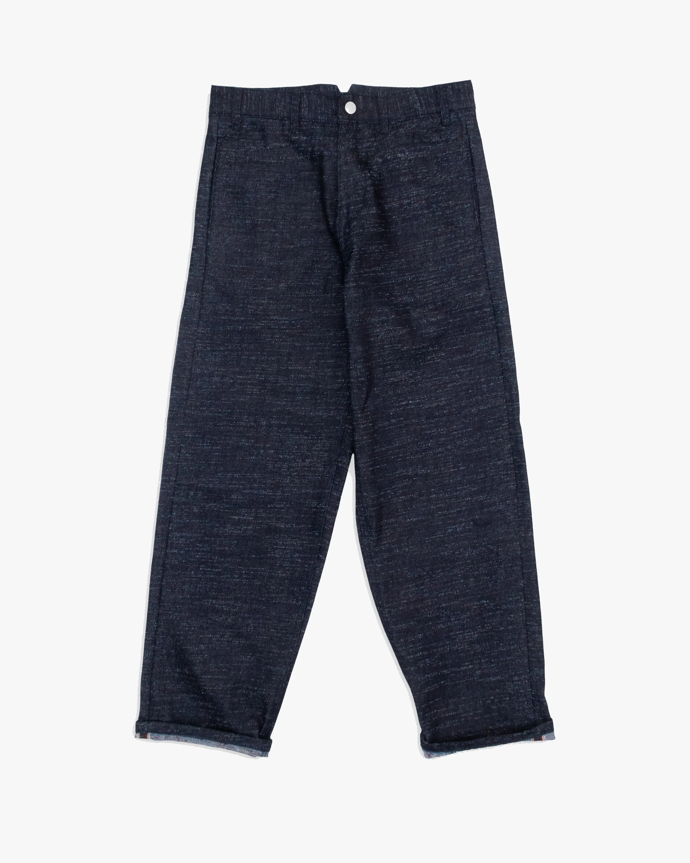 Dubbleware Rainbow Selvedge Straight Leg Denim Jeans - Raw Indigo