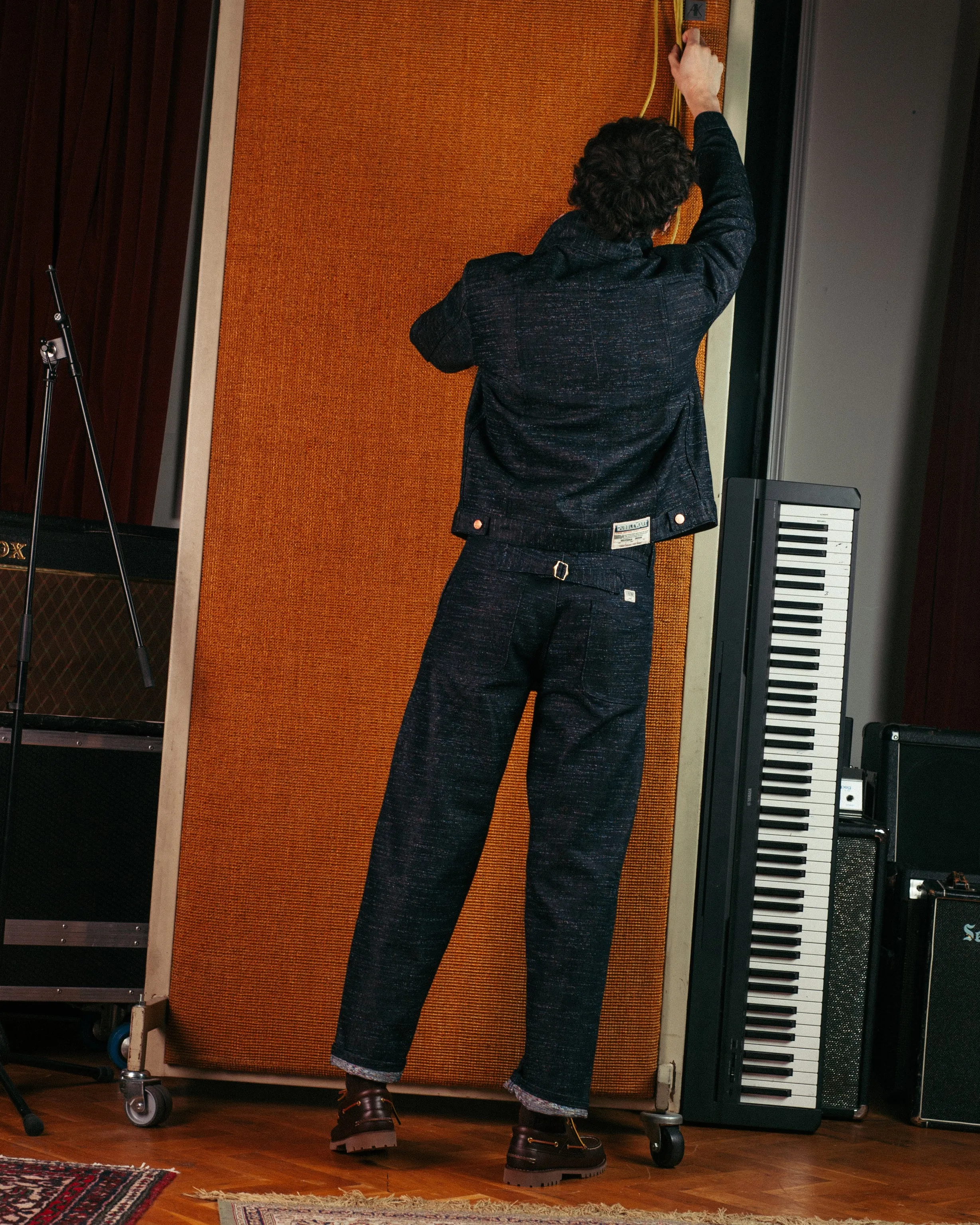 Dubbleware Rainbow Selvedge Straight Leg Denim Jeans - Raw Indigo
