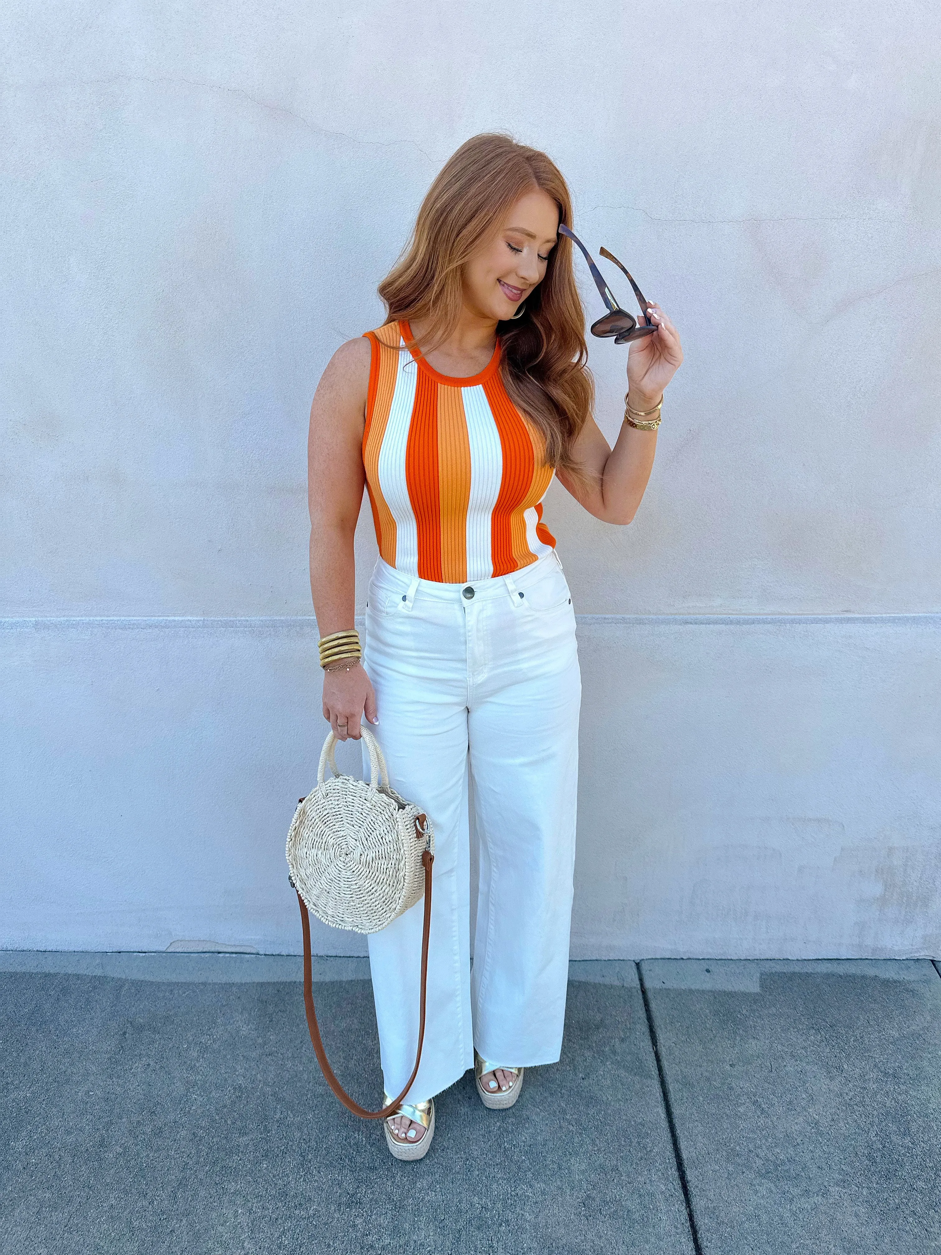 Easy Wide Leg Jeans - White