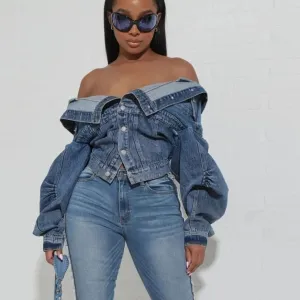 EbonyMonique Blue Vintage Denim Jacket