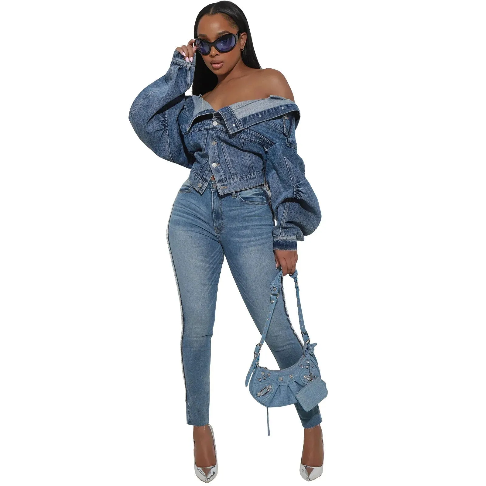 EbonyMonique Blue Vintage Denim Jacket