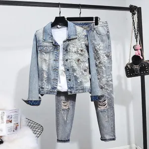 EM Fashion Denim Pants Sets