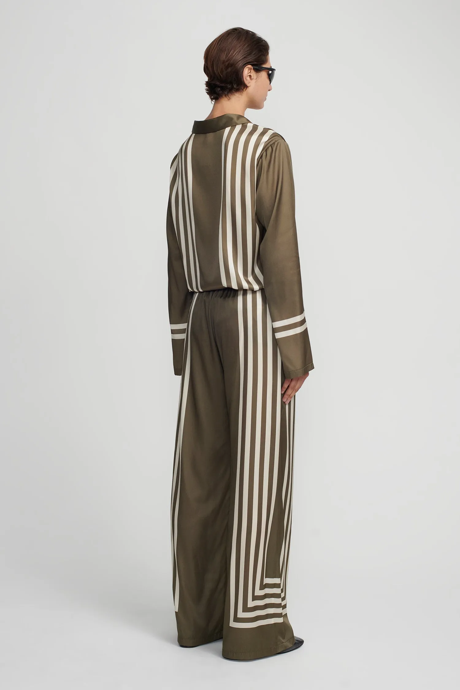 Empress Pant Moss Stripe