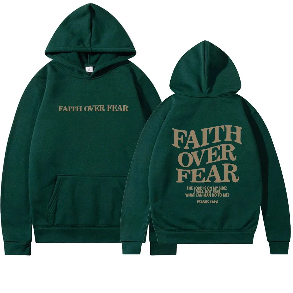 Faith Over Fear Christian Hoodie