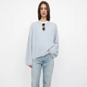 Fashionkova   Women's Sweater Autumn/winter Cashmere Loose Knit Sweaters Round Neck Pullovers Solid Color Jumper Oversize Tops