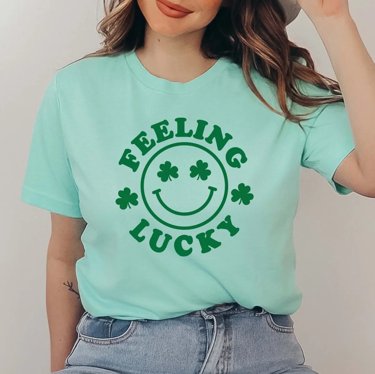 Feeling Lucky Happy Shamrock Tee