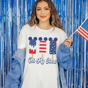 Fourth of July Popsicles Graphic Tee
