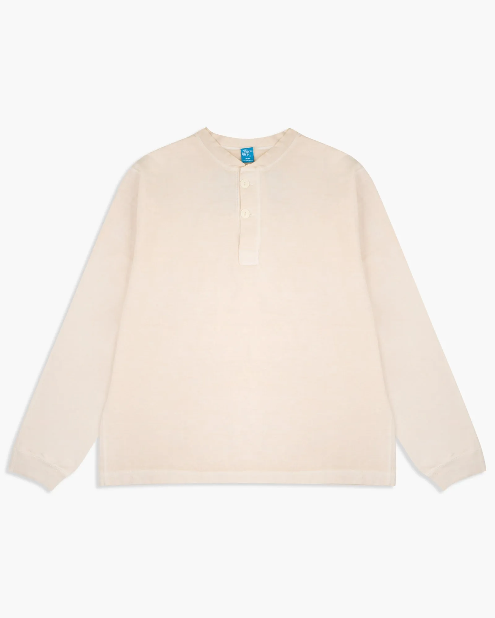 Good On L/S Heavy Henley Tee - Pigment Dyed Natural