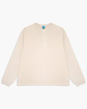 Good On L/S Heavy Henley Tee - Pigment Dyed Natural