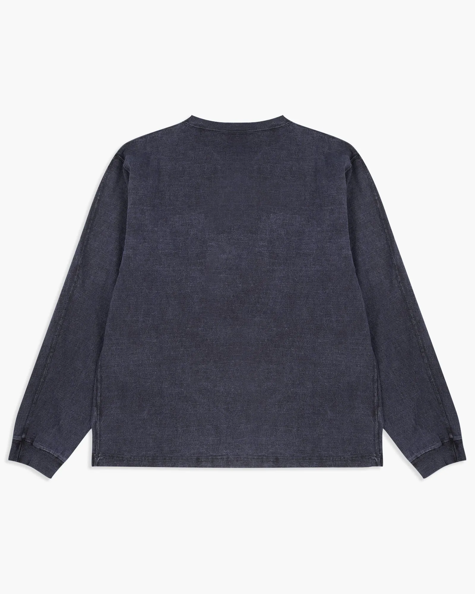 Good On L/S Heavy Henley Tee - Pigment Dyed Navy
