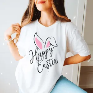 Happy Easter Bunny Ears Bella Tee