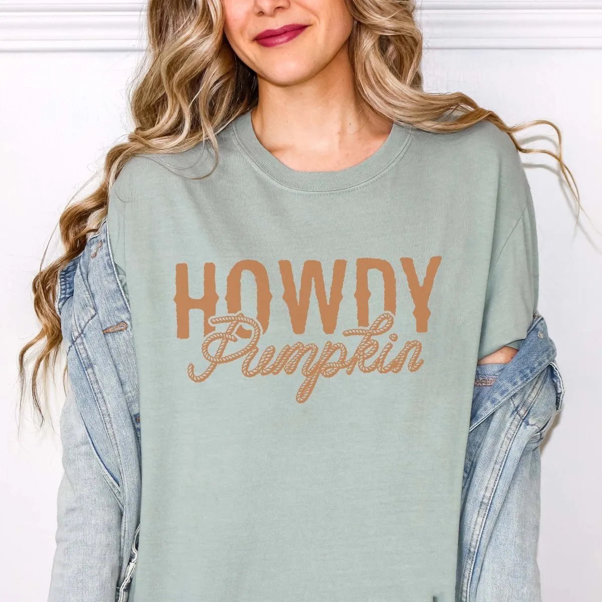 Howdy Pumpkin Comfort Color Wholesale Tee - Quick Shipping