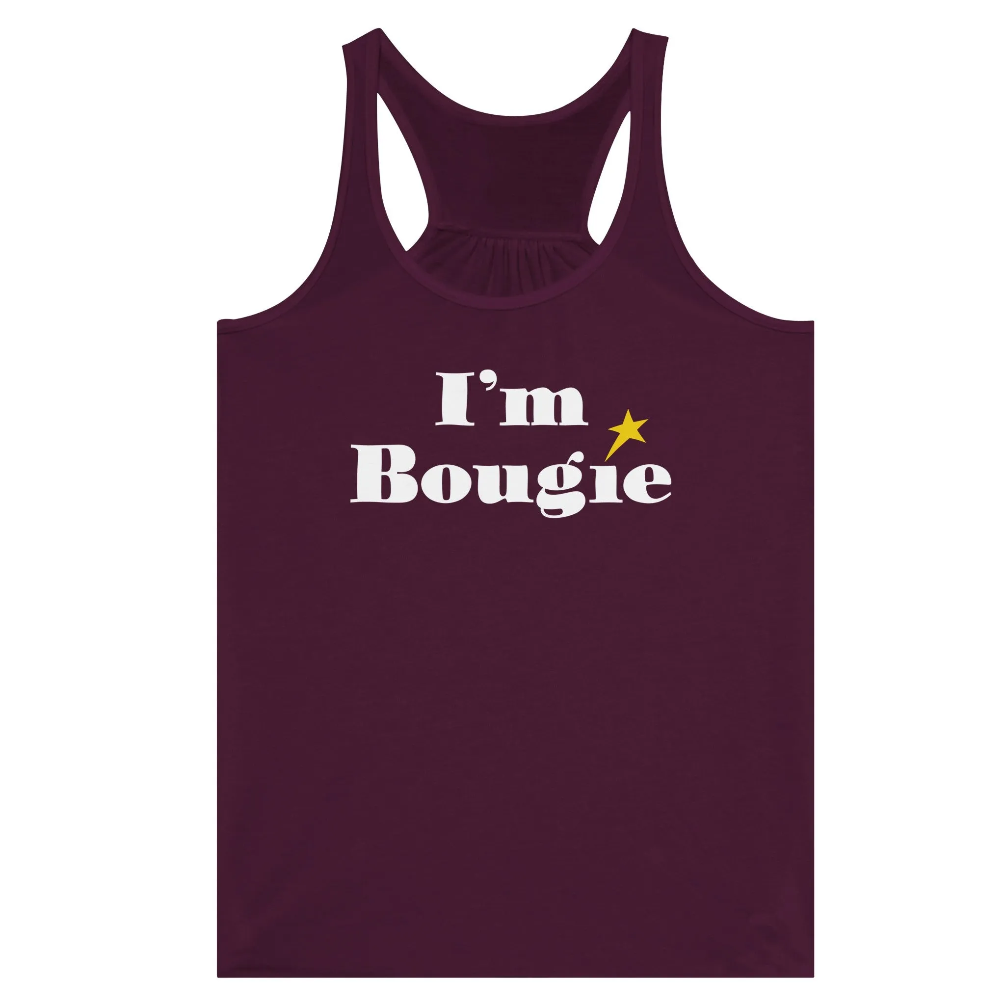I'm Bougie  -  Women's Flowy Racerback Tank Top