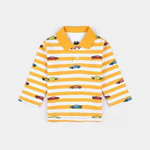 Infant Boys Cotton PK Polo Cars-W/Citrus
