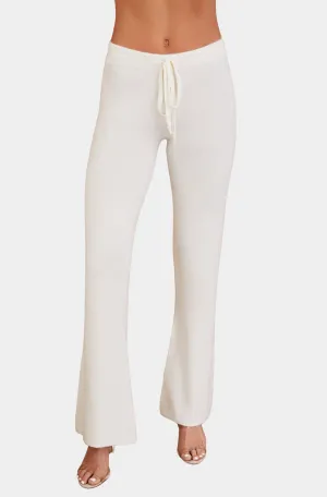Italian Flare Leg Knit Pants