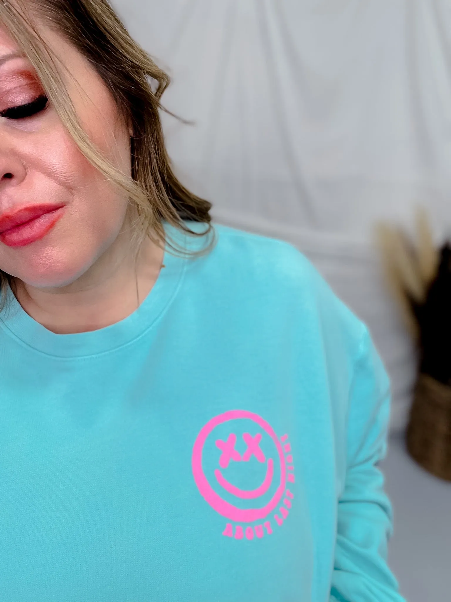 Karma's a Bitch Aqua Sweatshirt